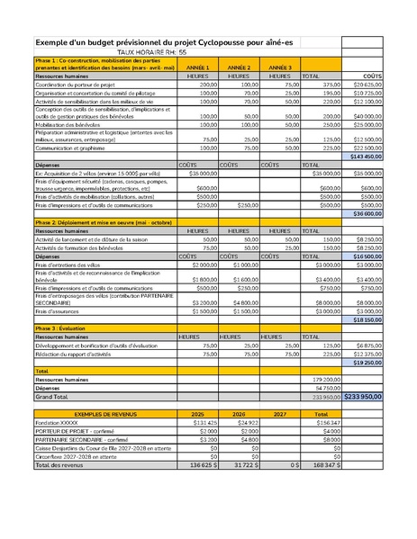 Fichier:EXAMPLE Budget prévisionnel Cyclopousses.xlsx.pdf