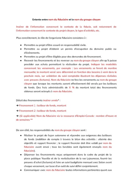 Fichier:Modèle d'entente - fiduciaire et groupe citoyen.pdf